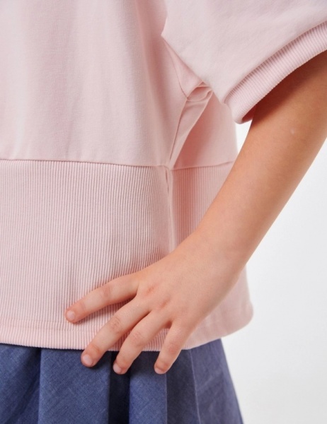 Джемпер для девочки Smil р.128 кремово-розовый 116557 