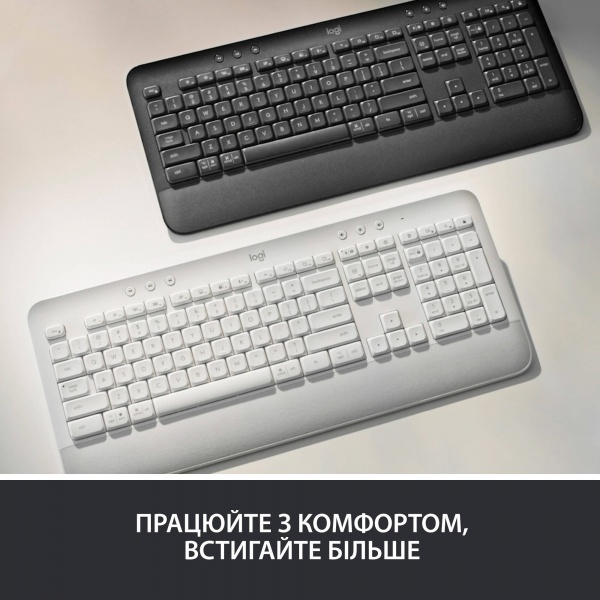 Клавіатура бездротова Logitech Signature K650 - Ua (920-010945) graphite 