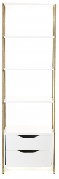 Етажерка SOKME Модена білий/дуб сонома