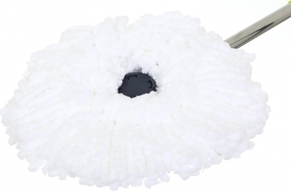 Комплект швабра и ведро с механическим отжимом для пола OBERY Solo Twist 16 см черный