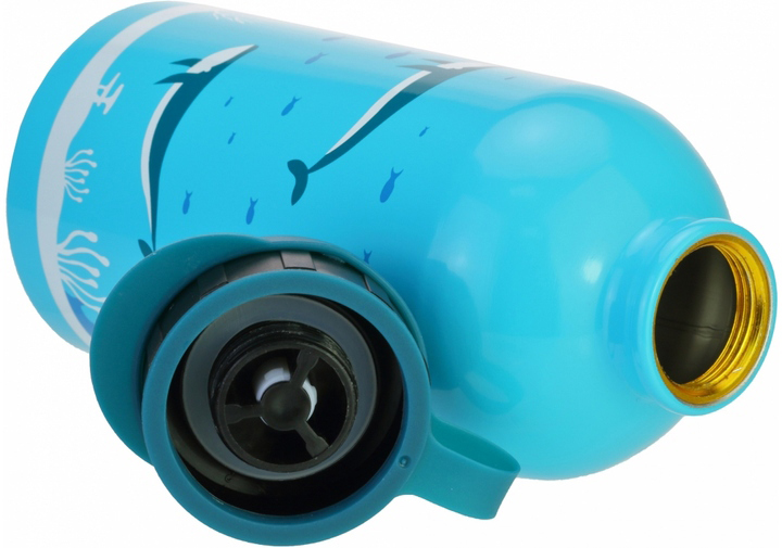 Пляшка дитяча COOLFORSCHOOL Whale 500 мл блакитна (CF61304)