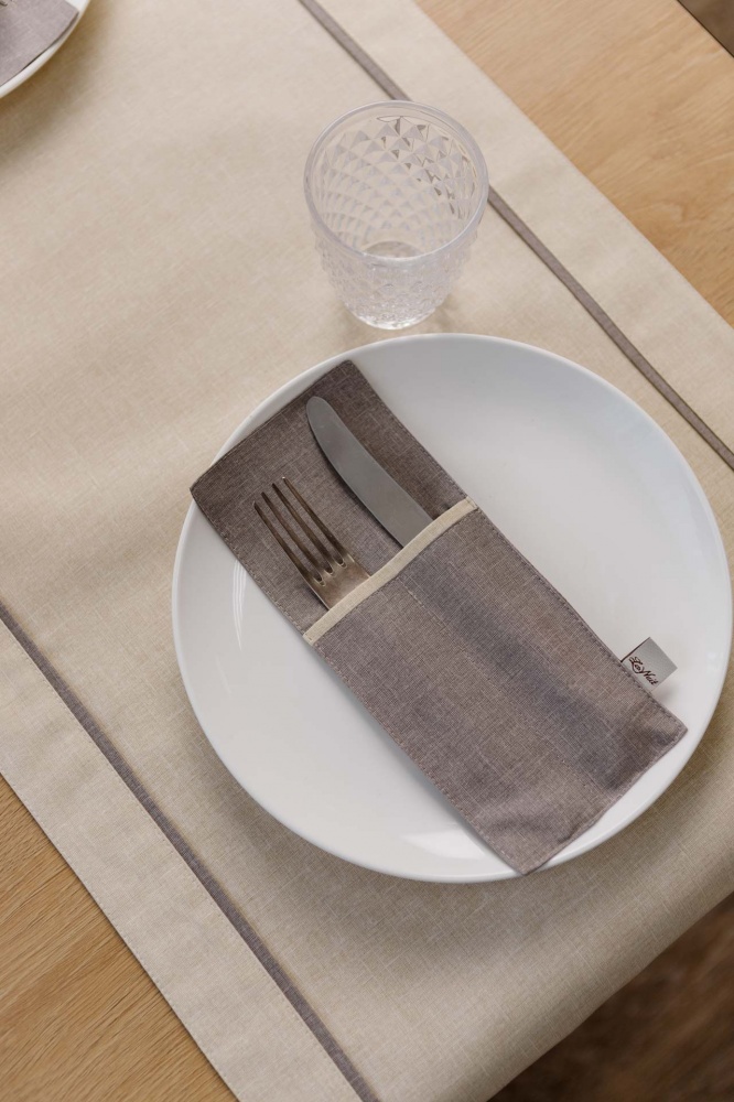 Чохол для приборів Магнолія тауп 10x24 см тауп