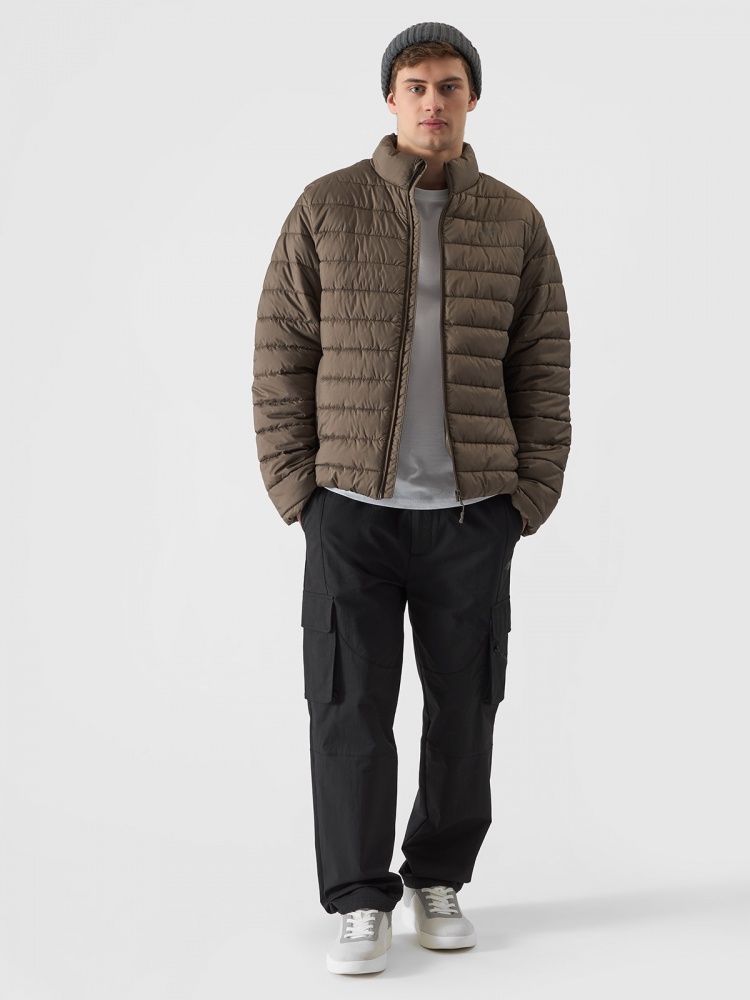 Куртка мужская демисезонная 4F DOWN JACKET M538 4FWSS25TDJAM538-80S р.S коричневая