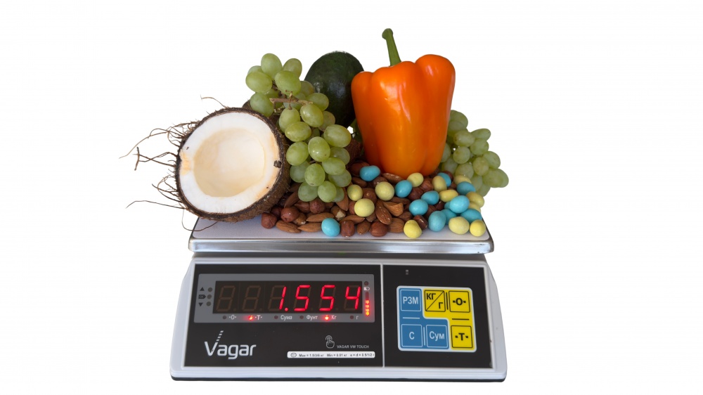 Весы фасовочные VAGAR VW TOUCH (3/6/15, LED)