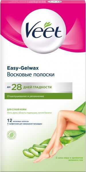 Воскові смужки Veet для сухої шкіри 12 шт./уп.