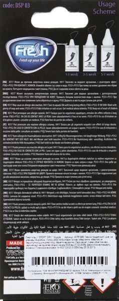 Ароматизатор подвесной Fresh Sport Dry Muscle 94826