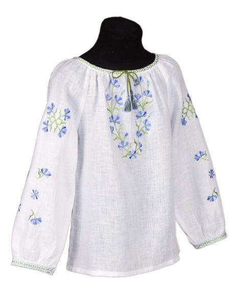 Рубашка-вышиванка Гармонiя Васильки р.86 белый с синим 