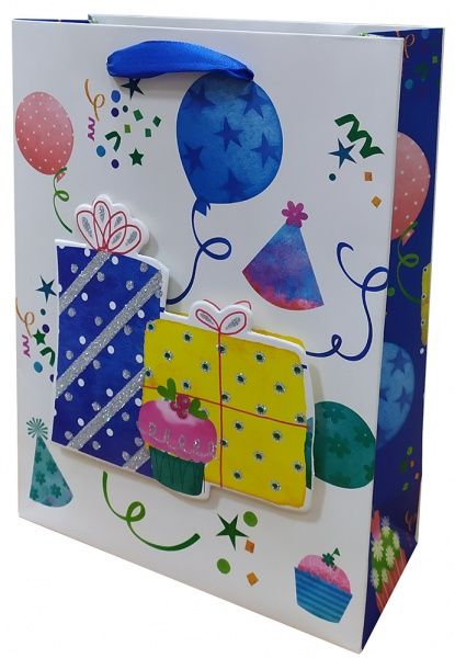 Пакет подарочный 26x32x10 см Премиум 