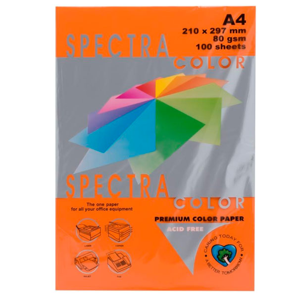 Папір офісний Spectra Color A4 80 г/м Saffron 240 помаранчевий 