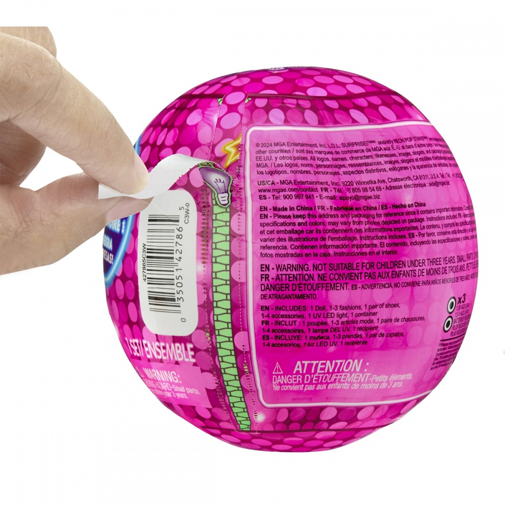 Ігровий набір MGA Entertainment з лялькою L.O.L. Surprise! серії Neon Pop Зірочки 120674