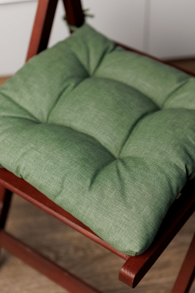 Подушка на стілець БОТАНІКА зелена 40х40 La Nuit