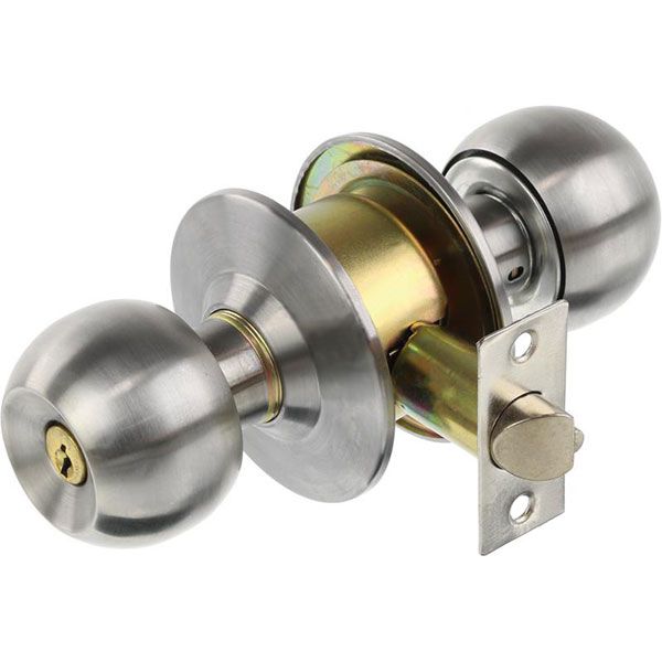 Кнобсет Bruno 587 SS ET з барабаном WC нержавіюча сталь