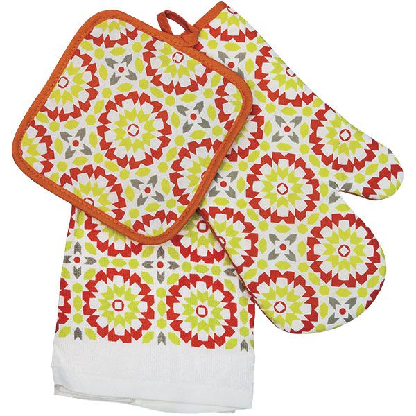 Набір кухонний Мозаїка рукавиця, прихватка та рушник 30xмульти UP! (Underprice) 