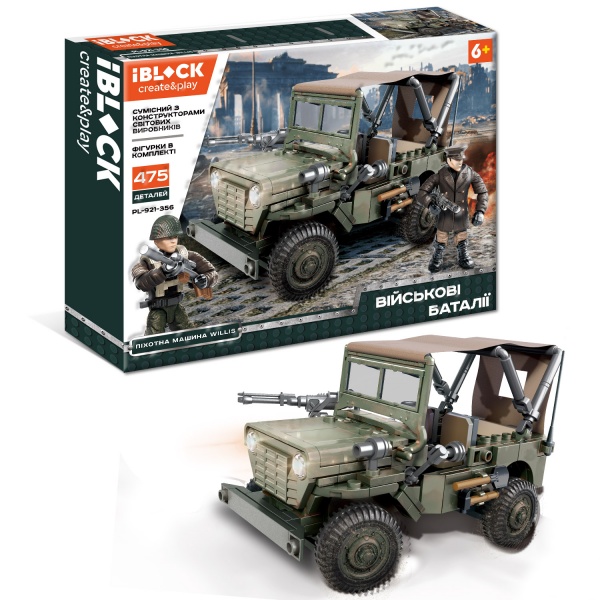 Конструктор Iblock Військові баталії 475 деталей PL-921-356