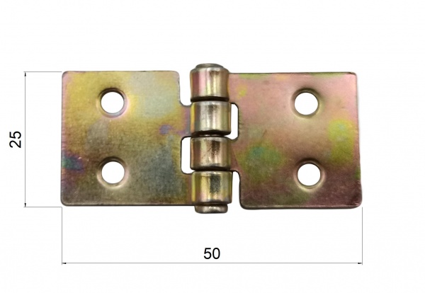 Петля Domax 50x25x1,5 мм жовтий універсальна