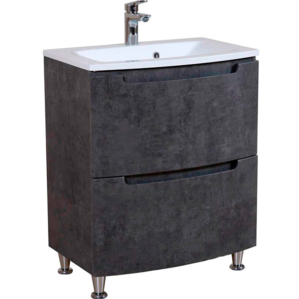 Тумба напольная Aqua Rodos HeadWay 70 см темный мрамор консольная под умывальник Дельта 70