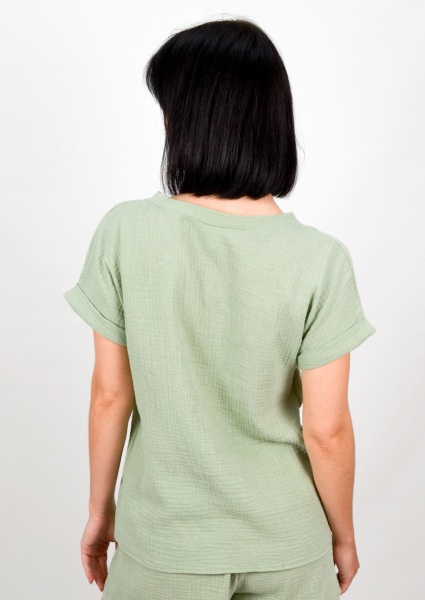 Джемпер Roksana Muslin №1133 р. 44 зеленый