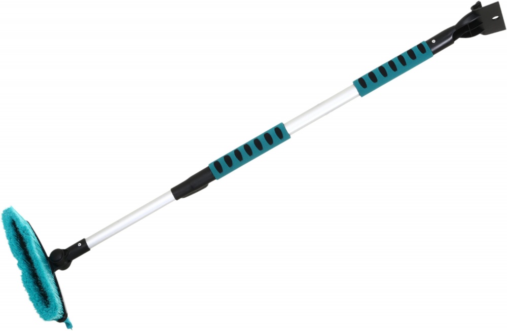 Телескопическая щетка Auto Assistance Proline з повор. механ., скребком та водозгоном, 108-160см