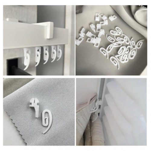 Комплект фурнітури Quadrum Square line набірний білий 100 шт.