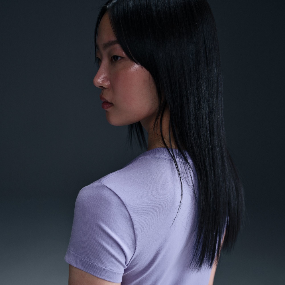 Футболка Nike W NSW NK CHLL KNT MD CRP FV5508-533 р.XS фиолетовый