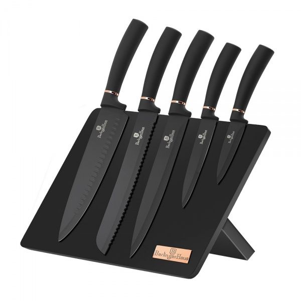 Набір ножів на підставці BLACK ROSE Collection 6 предметів BH 2407 Berlinger