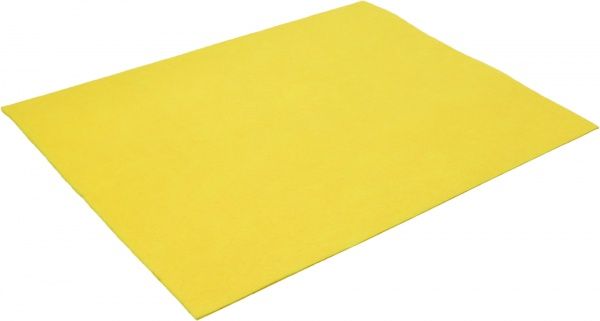 Фетр лимонный,  1 мм, 42,5x33 см