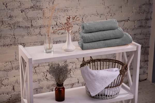 Полотенце махровое 50x90 см серый Rigel 