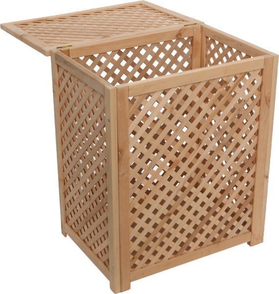 Ящик деревянный для белья LB2 решітчастий 600x350x500 мм