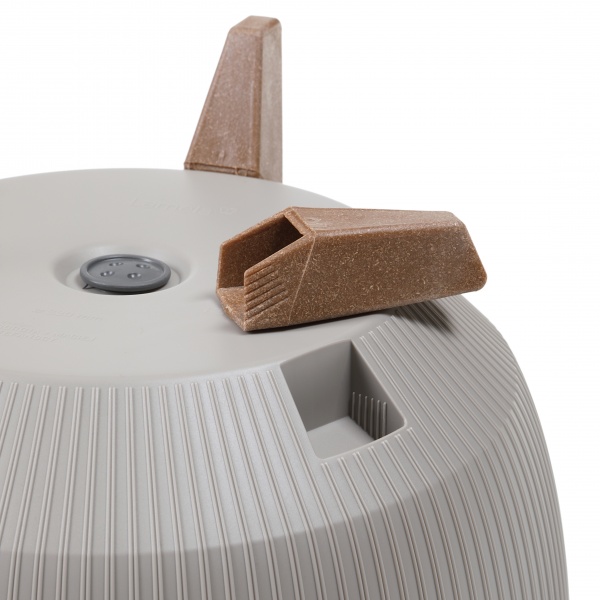 Вазон пластиковий Ламела Рома Еко 24х20 см круглий 7 л лате джампер 