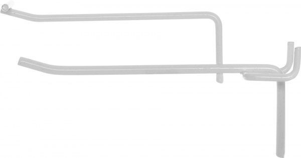 Крючок одинарный под перфорацию с ценникодержателем КОп 150/50Ц-01 (10 шт.) Net Profit белый