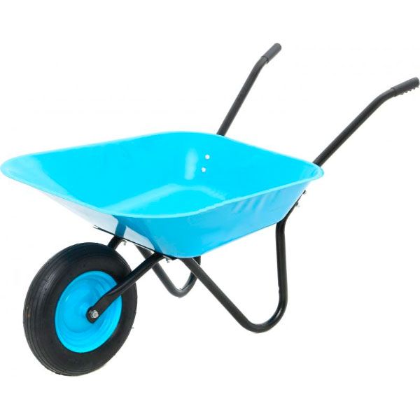 Тачка садовая Expert Garden 65 л голубой неон