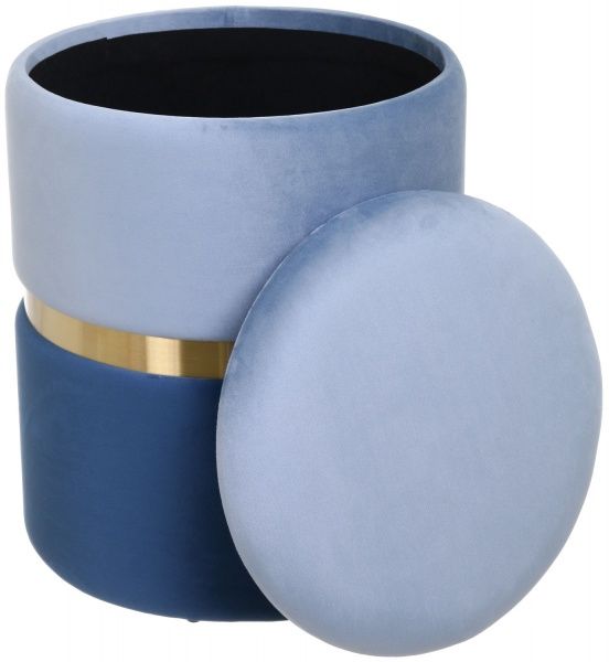 Скриня-пуф Bernard 36х36х44 см блакитний 