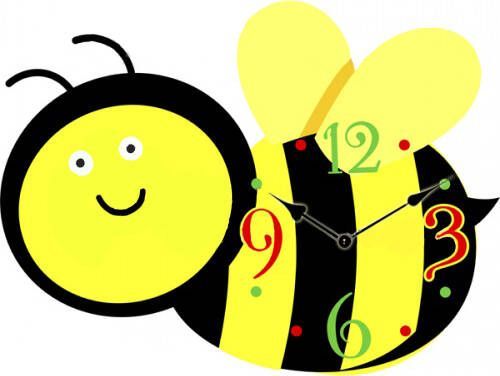 Часы настенные Пчелка детские МДФ 33,5x4,5x25 см 05-222