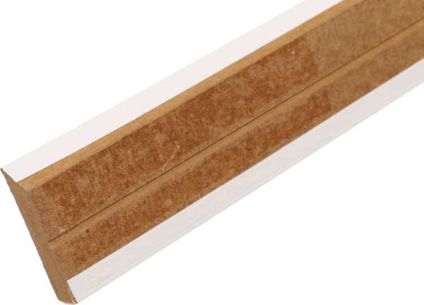 Плинтус белый рым 2440х60x14 мм 