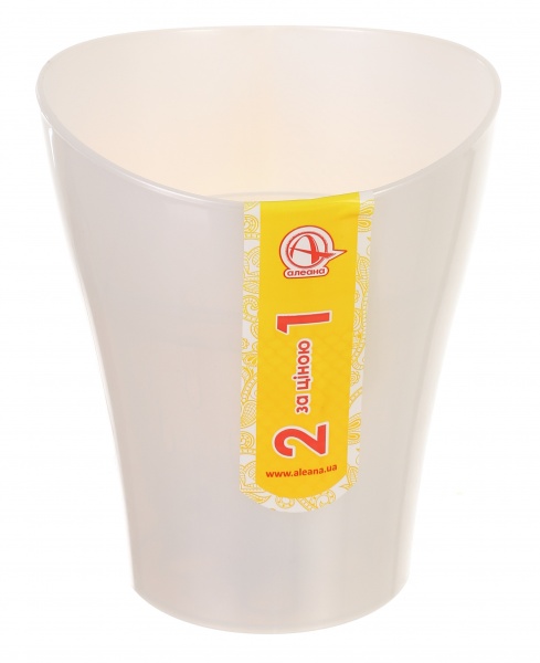 Горщик для орхідей Алеана Ніка 13х15,5см фігурний 1 л біла перлина 