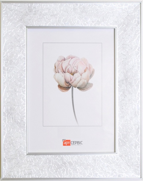 Рамка для фото Арт-Сервіс ЭА-01823 1 фото 10x15 см белый с серебристым 