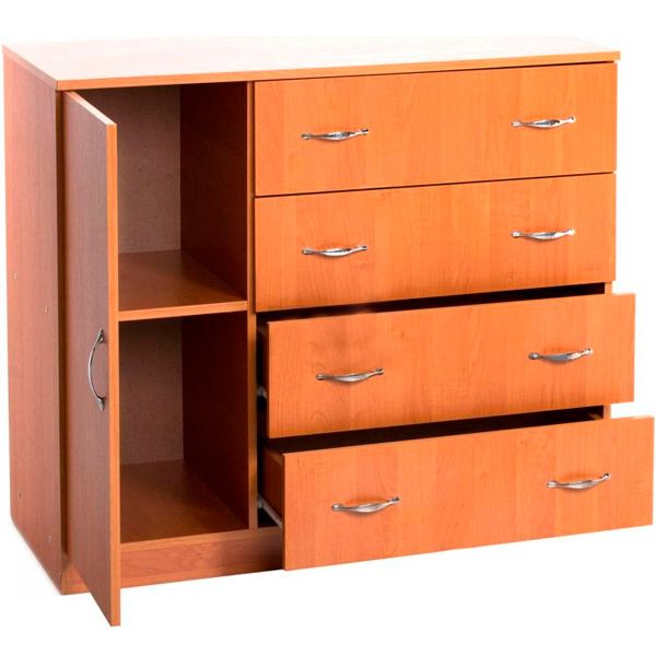 Комод Компонит 4+1Б 1054х849х448 мм ольха