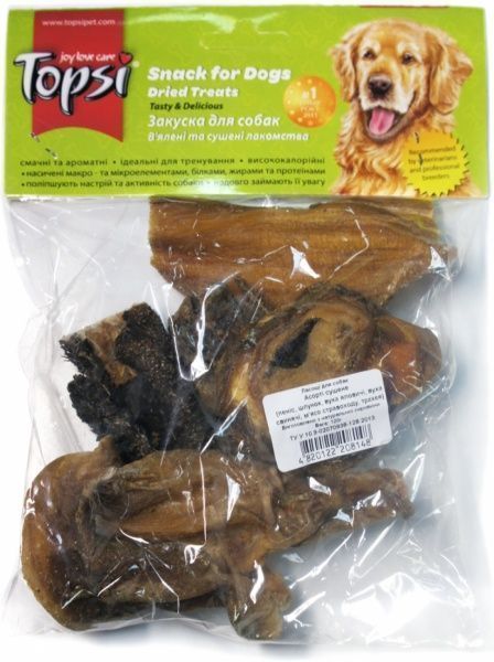 Лакомство Topsi Ассорти сушеное 120 г