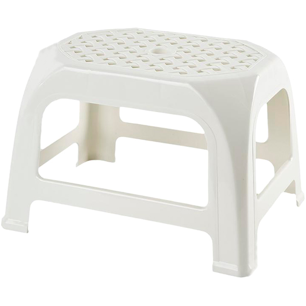 Табурет пластиковый Алеана Кроха 20x24x30,6 см белая роза 