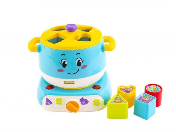 Игрушка музыкальная Baby Team Кастрюля-сортер 8637
