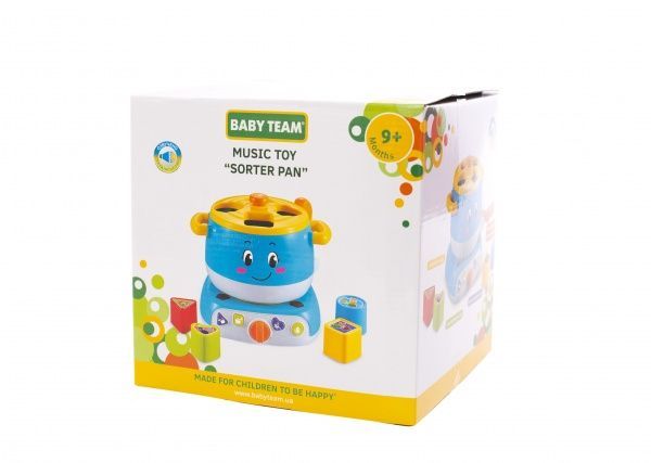Игрушка музыкальная Baby Team Кастрюля-сортер 8637