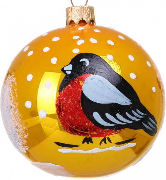 Шар новогодний мульти d 80 мм в ассортименте