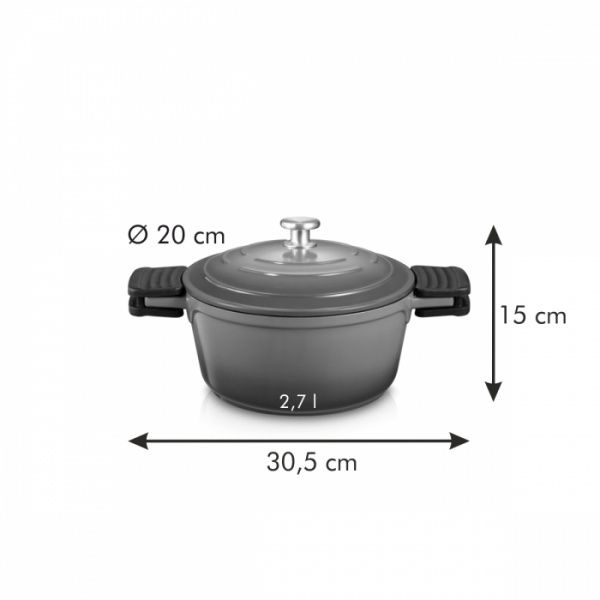 Каструля з кришкою Bordeaux 2,7 л 780420 Tescoma