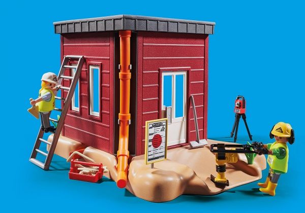 Конструктор Playmobil Міні-екскаватор із будівельною секцією 70443