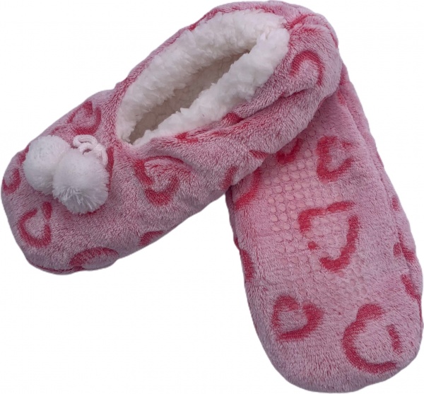 Капці домашні La Nuit Серця р. 38/40 рожевий 