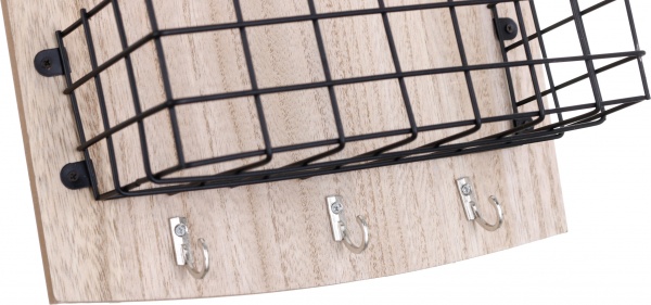 Полиця декоративна Welcome бежевий із чорним 13х18 см 