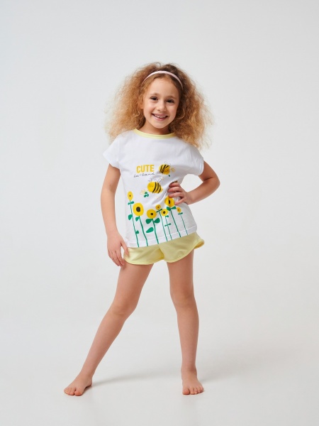 Пижама для девочек Smil р.92 белый 104519 