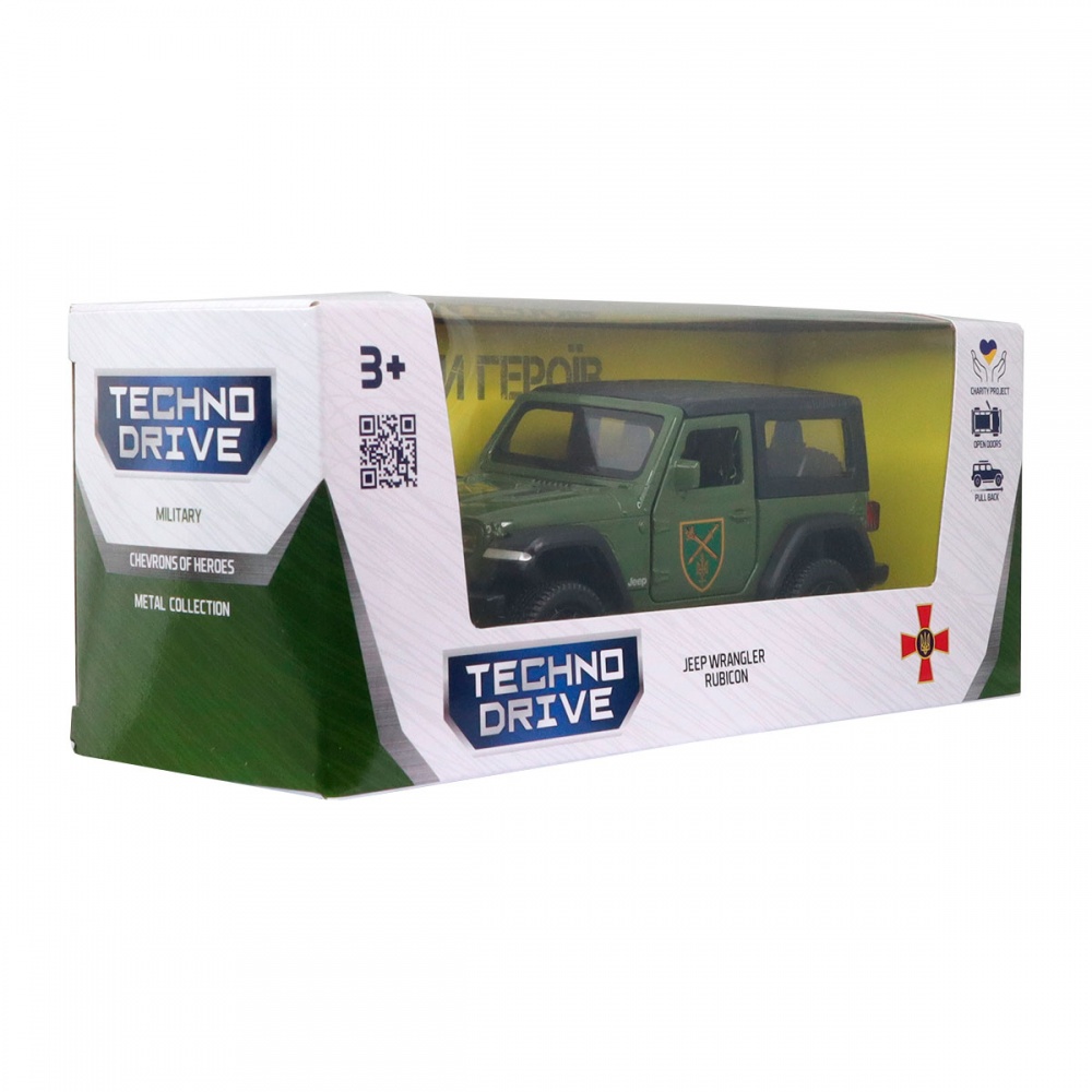 Автомодель TechnoDrive 1:32 серии Шевроны Героев - Wrangler Rubicon ОК Север 250397UM