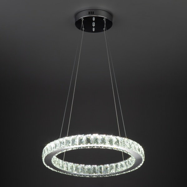 Люстра світлодіодна Strotskis Grasia пульт ДУ 18 Вт хром 90023/1 