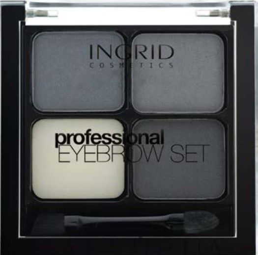 Тени для бровей и век INGRID Professional Eyebrow Set графит 5 г